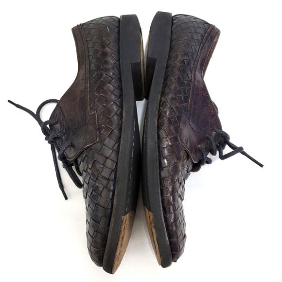 Vtg Bragano by Cole Haan | Woven Leather Lace Up Loafer Oxfords